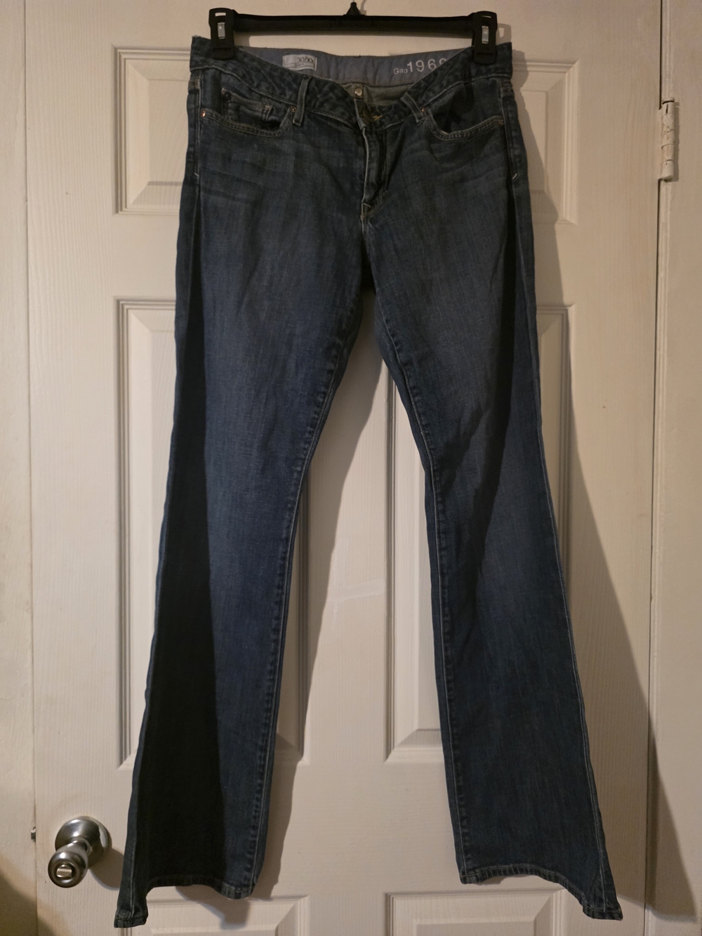 GAP Women's Flared Jeans - Dark Blue Denim